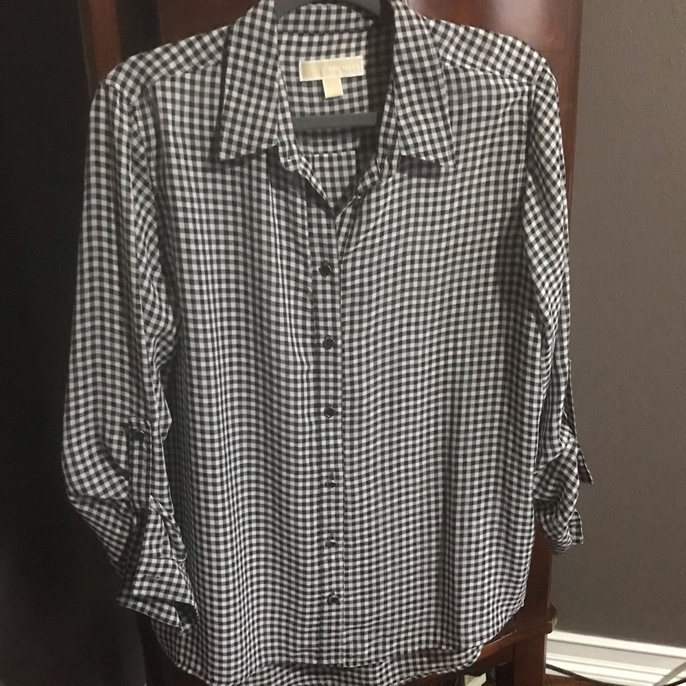 Michael Kors Plaid Button Down Shirt